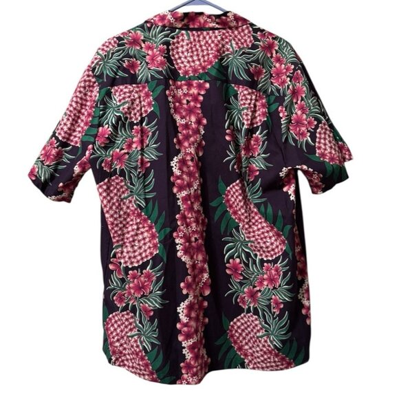 Steve & Barry Classic Hawaiian Cotton Floral Shirt Size Medium Tropical Vacation - Picture 2 of 10